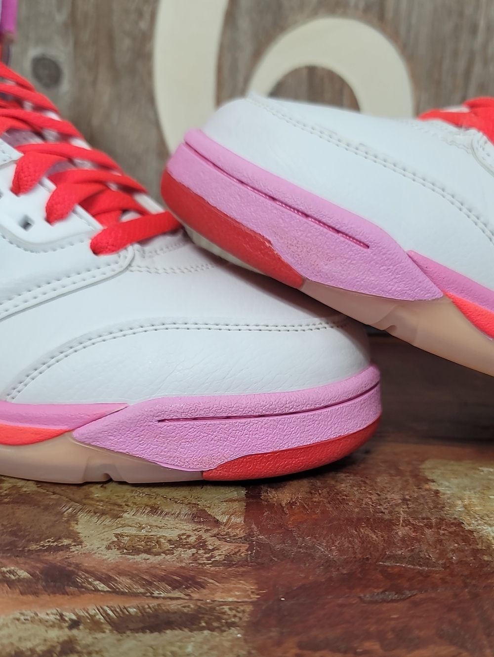 🔥🔥 Nike Air Jordan 5 Retro "Pinksicle" Wmns 8.5. Really Good Condition - Picture 14 of 16